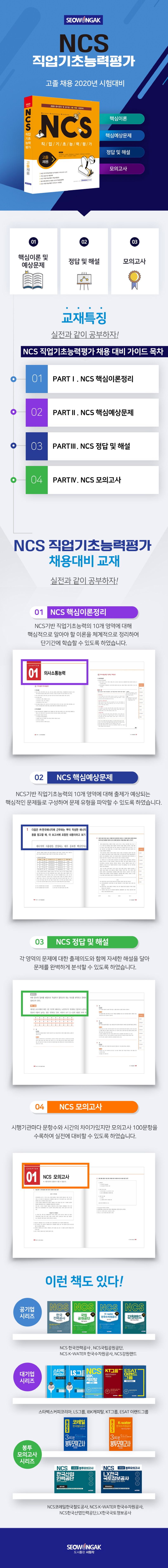 NCS 직업기초능력평가 고졸채용(2020) | 취업적성연구소 - 교보문고