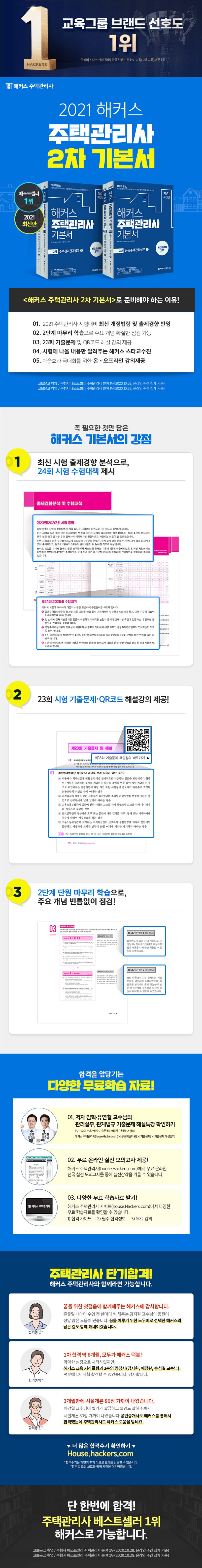 2021 해커스 주택관리사 2차 주택관리관계법규 기본서 세트 상세 이미지