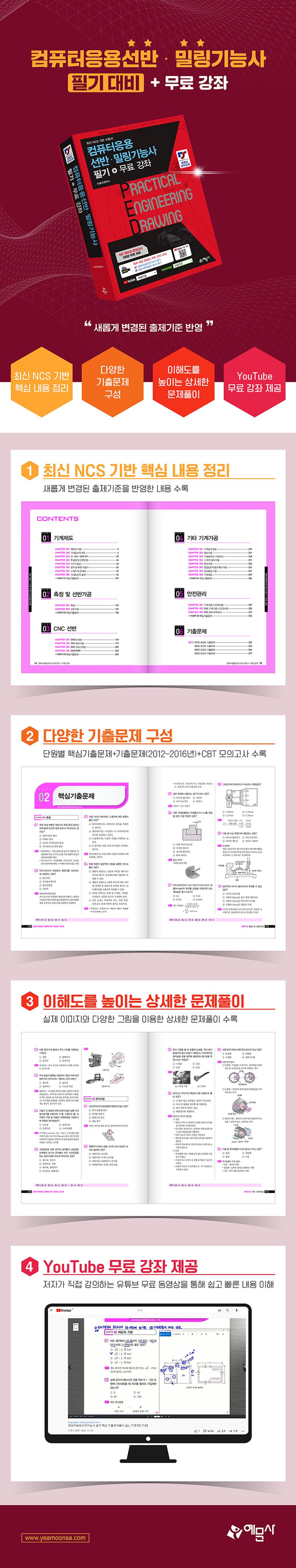 컴퓨터응용선반·밀링 기능사 필기+무료강좌 상세 이미지