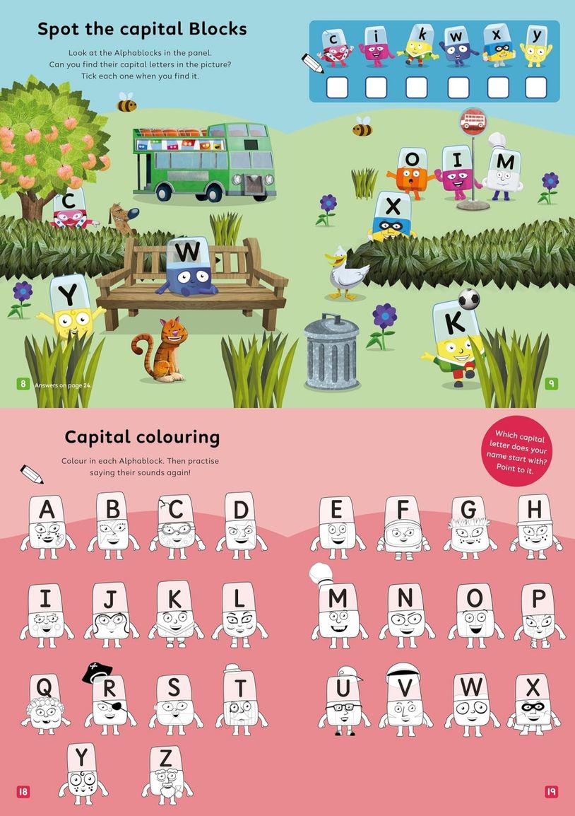 Alphablocks R Red Alphablocks Capital Letters (Red Level Workbook) | Alphablocks - 교보문고