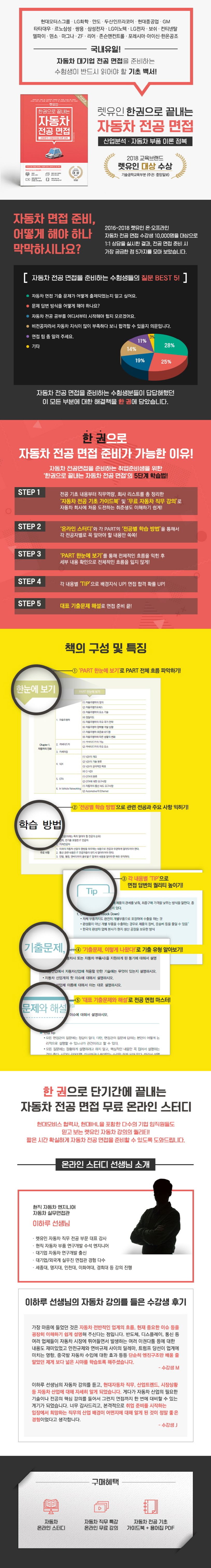 한권으로 끝내는 자동차 전공 면접 | 이하루 - 교보문고