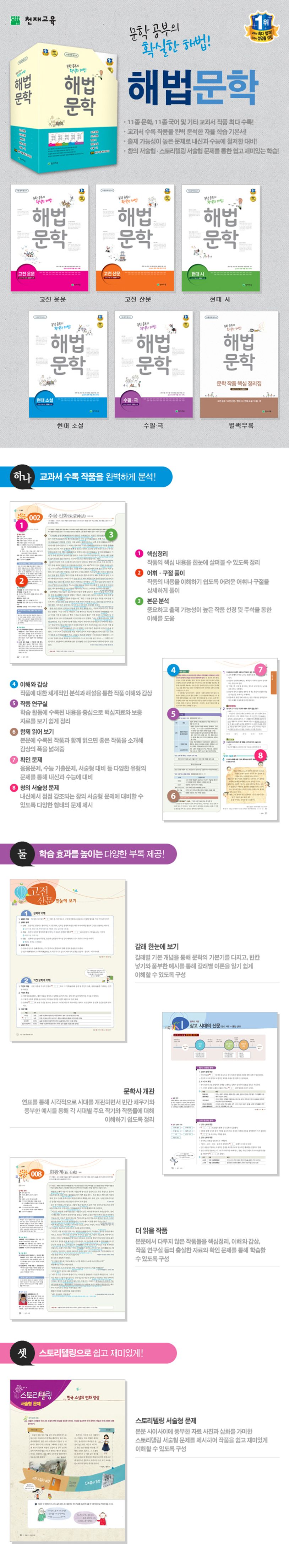 해법 문학 세트(고등)(11종 문학 참고서)(2020) | 천재교육 편집부 - 교보문고