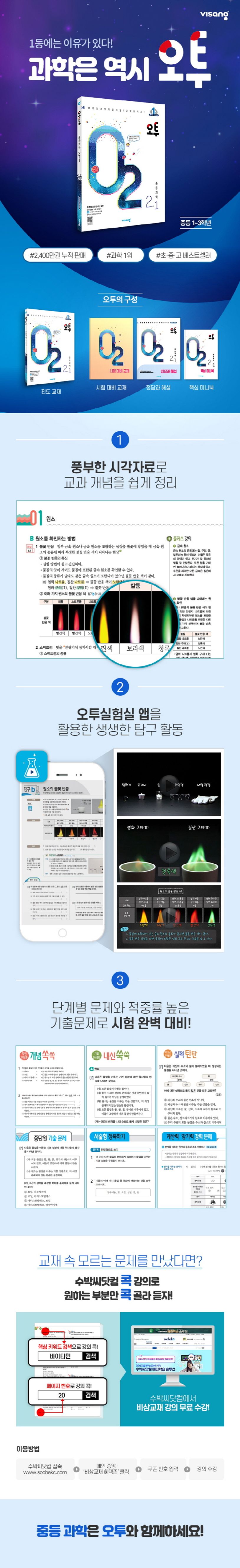 오투 중등 과학 2-1(2023) | 비상교육 편집부 - 교보문고