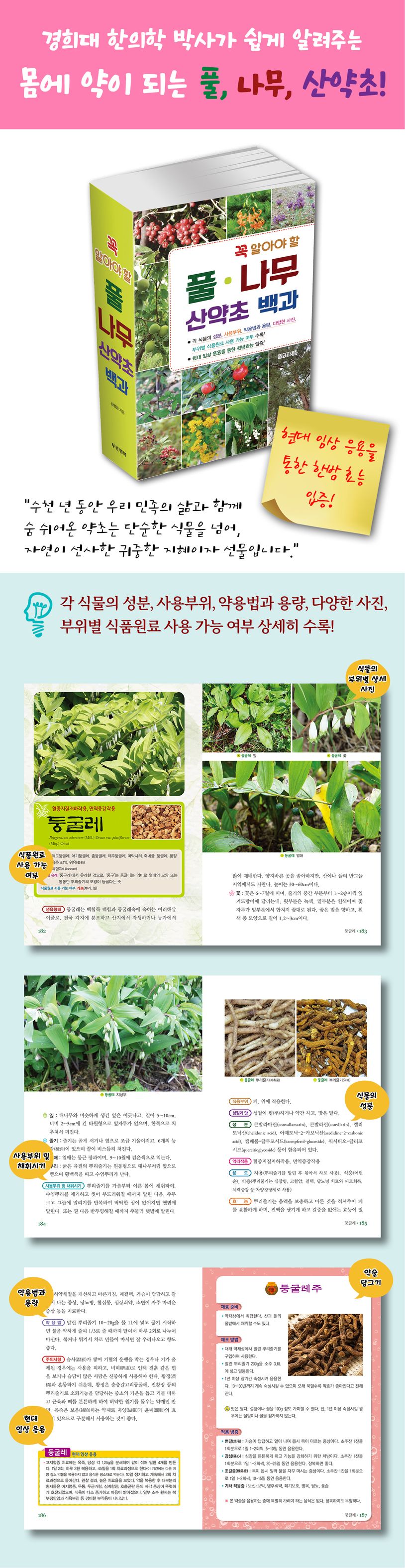 꼭 알아야 할 풀·나무 산약초 백과 상세 이미지