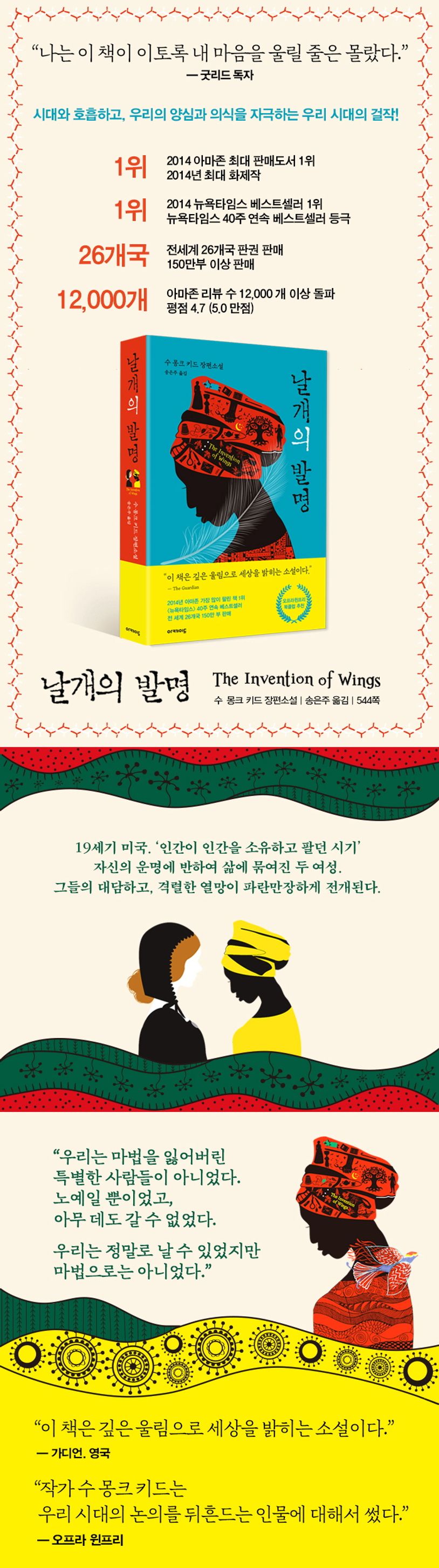 날개의 발명 | 수 몽크 키드 - 교보문고