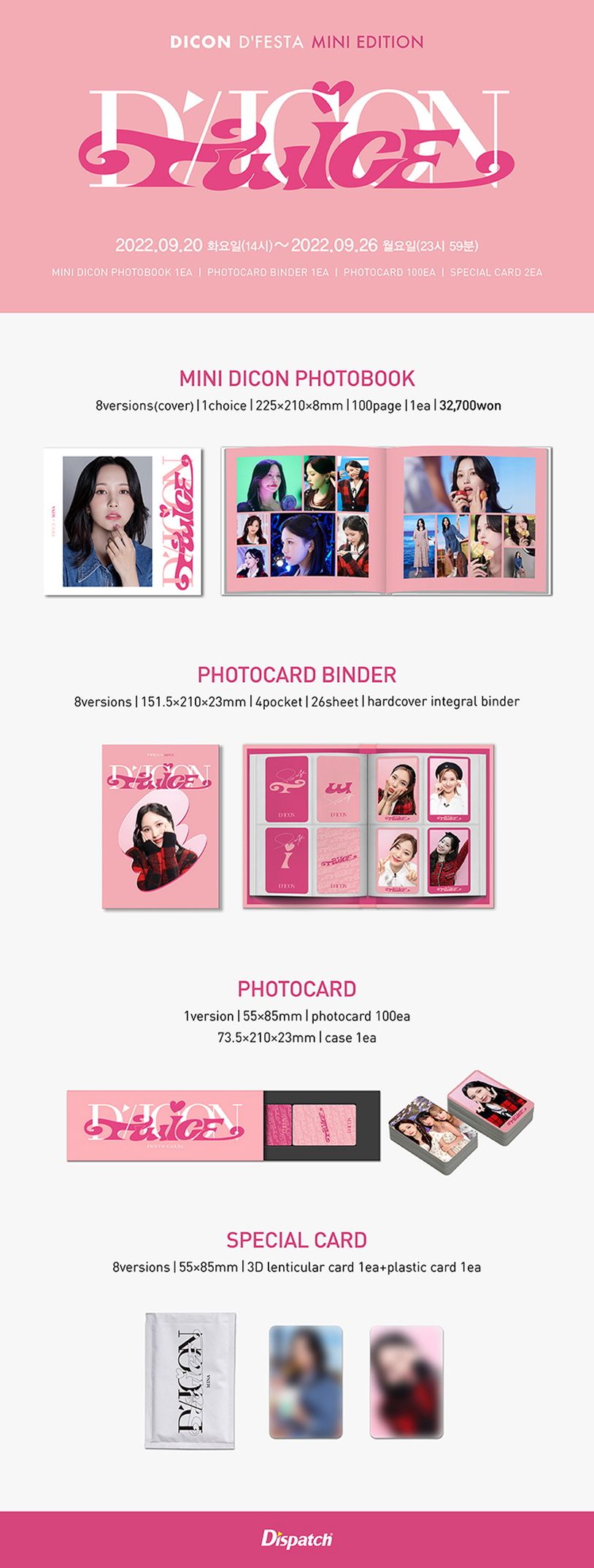 DICON D'FESTA MINI EDITION:TWICE 05-MINA (디아이콘 디페스타 미니