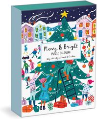 Louise Cunningham Merry and Bright 12 Days of Christmas Advent Puzzle Calendar