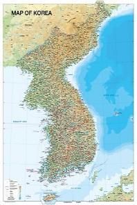 MAP OF KOREA (영문)(79*109)
