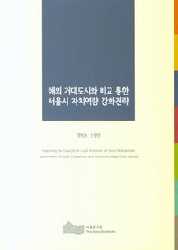 해외 거대도시와 비교 통한 서울시 자치역량 강화전략  서울연
